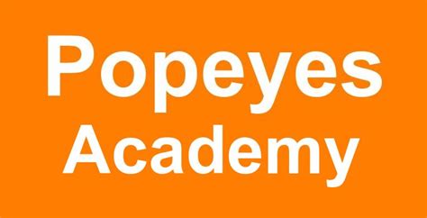 popeyes academy login account